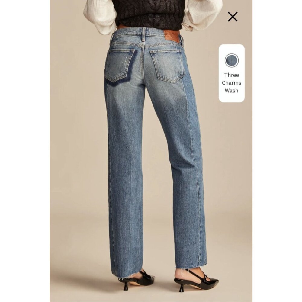 NWT Lucky Jeans Size 18 / 34 Legend Easy Rider Boot Cut Medium Wash Three Charms - Picture 4 of 16